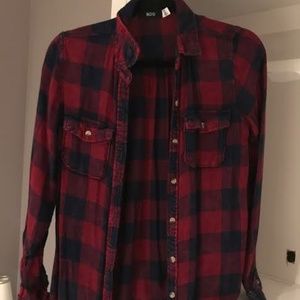 BDG Blue and Pink Flannel